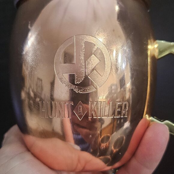 Hunt A Killer Detective Juice Copper Moscow Mule Mug Nickel Lined Set of 4 New - Picture 2 of 10